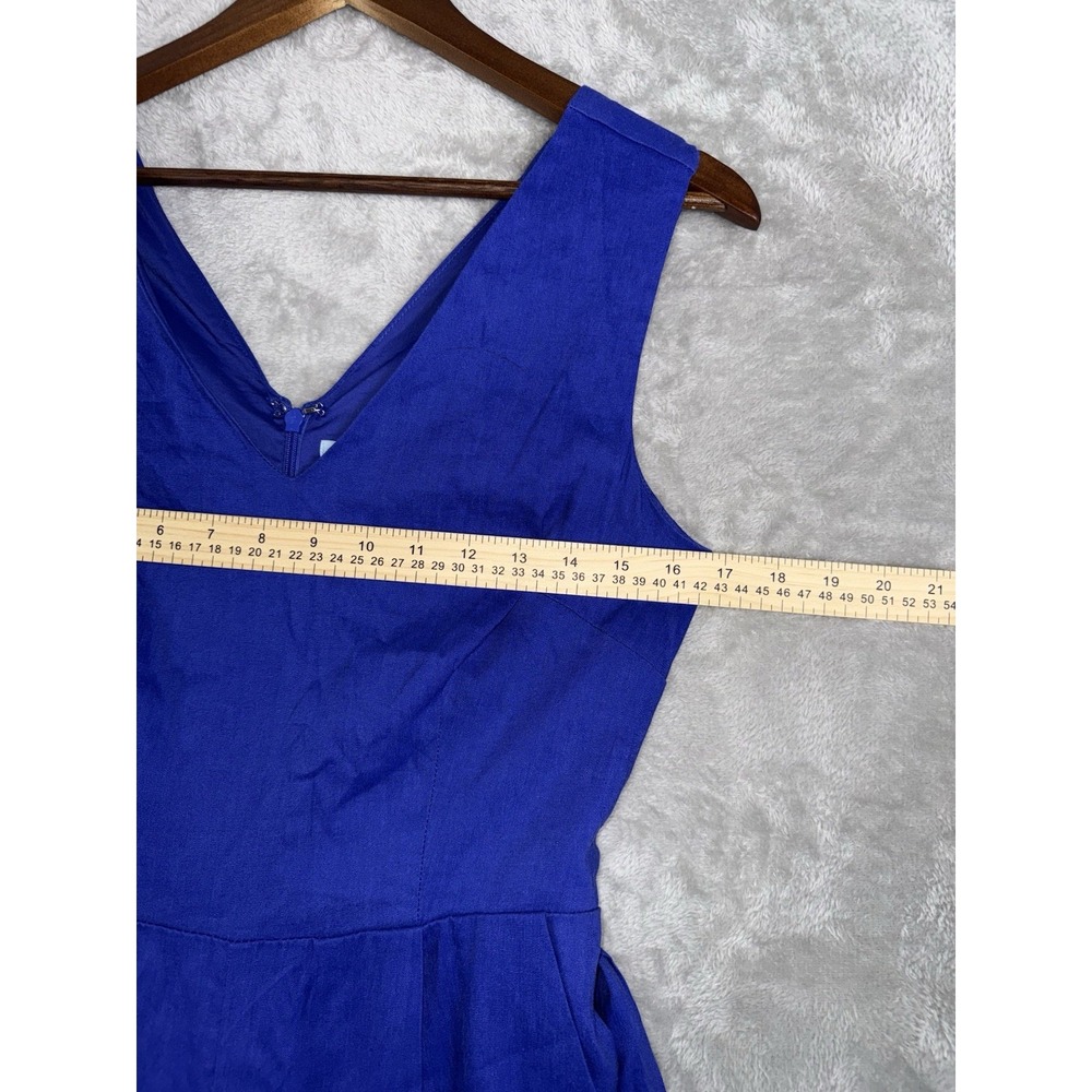 Antonio Melani Women's Jumpsuit Sleeveless Tie Waist Royal Blue Wide Leg Size‎ 2 - Picture 5 of 12